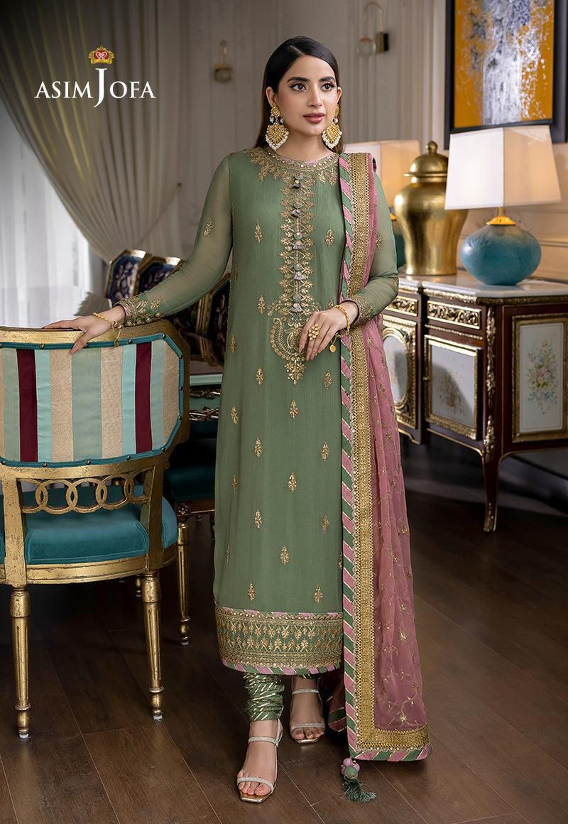 AJR-98 EMBROIDERED CHIFFON 3 PCS
