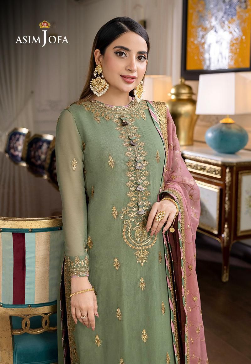 AJR-98 EMBROIDERED CHIFFON 3 PCS