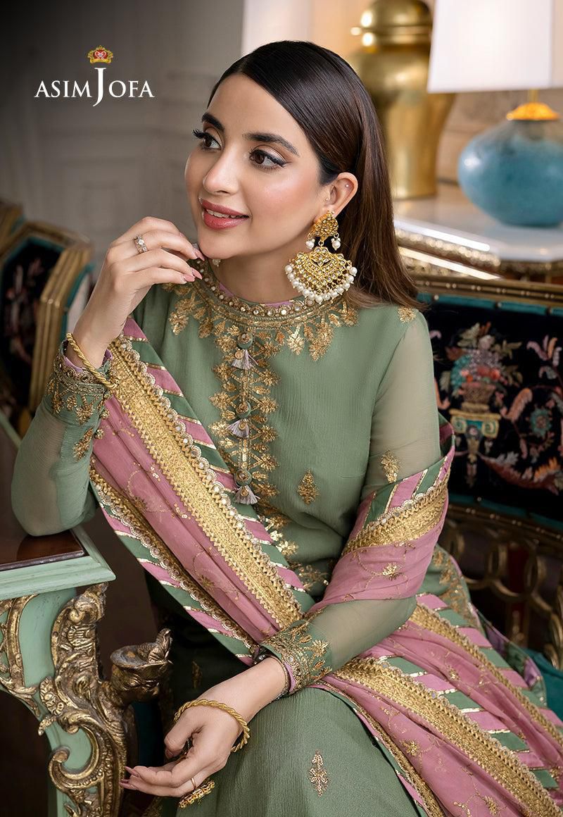AJR-98 EMBROIDERED CHIFFON 3 PCS