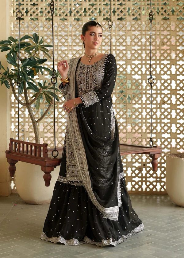 AJ-18 EMBROIDERED CHIFFON 3 PCS ☆ASIM JOFA☆
