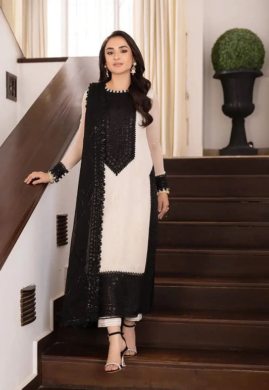AJR-99 EMBROIDERED CHIFFON 3 PCS