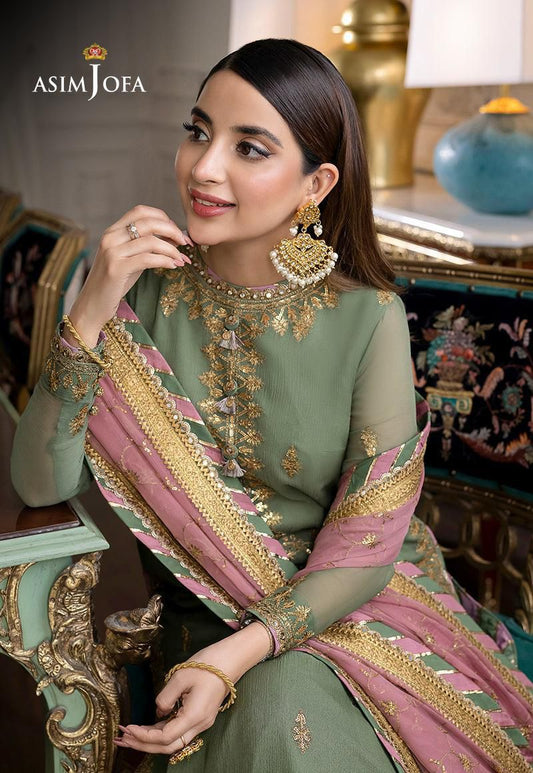 AJR-98 EMBROIDERED CHIFFON 3 PCS