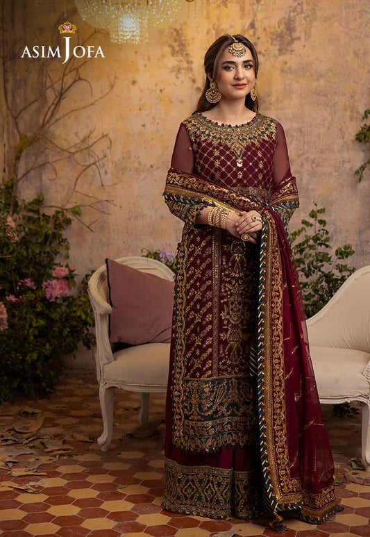 AJ-19 EMBROIDERED CHIFFON 3 PCS
