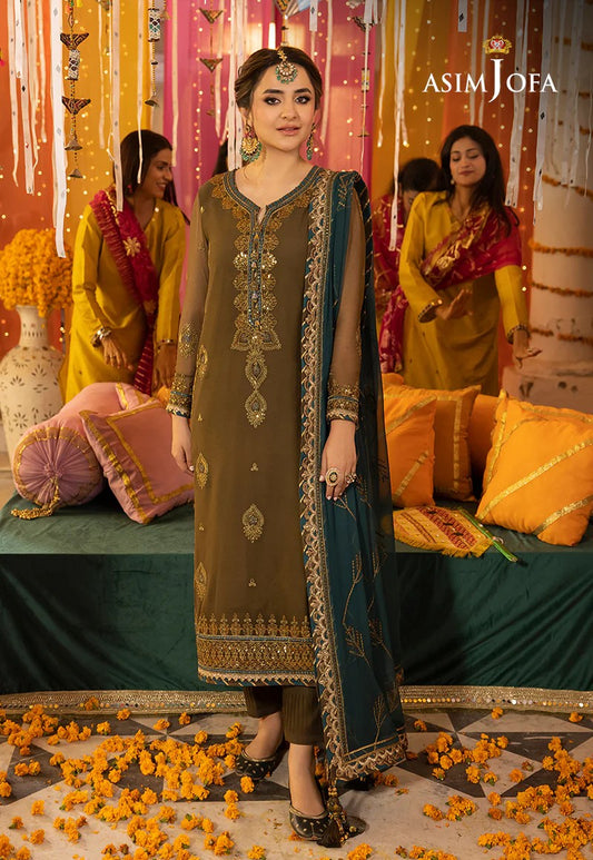 AJ-16 EMBROIDERED CHIFFON 3 PCS